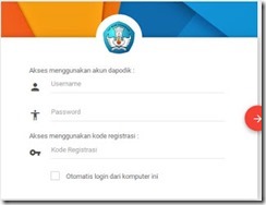 Login Seperti Aplikasi Dapodik