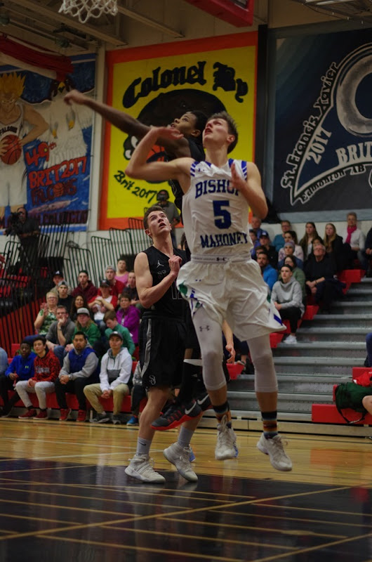 St. Joseph Guardians vs. Bishop James Mahoney Saints in the 2017 Saskatoon Men’s High School Basketball City Final. St. Joseph Guardians vs. Bishop James Mahoney Saints in the 2017 Saskatoon Men’s High School Basketball City Final.