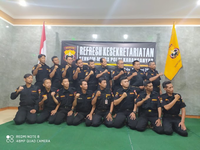 Refresh Kesekretariatan Senkom mitra Polri Kabupaten Karanganyar