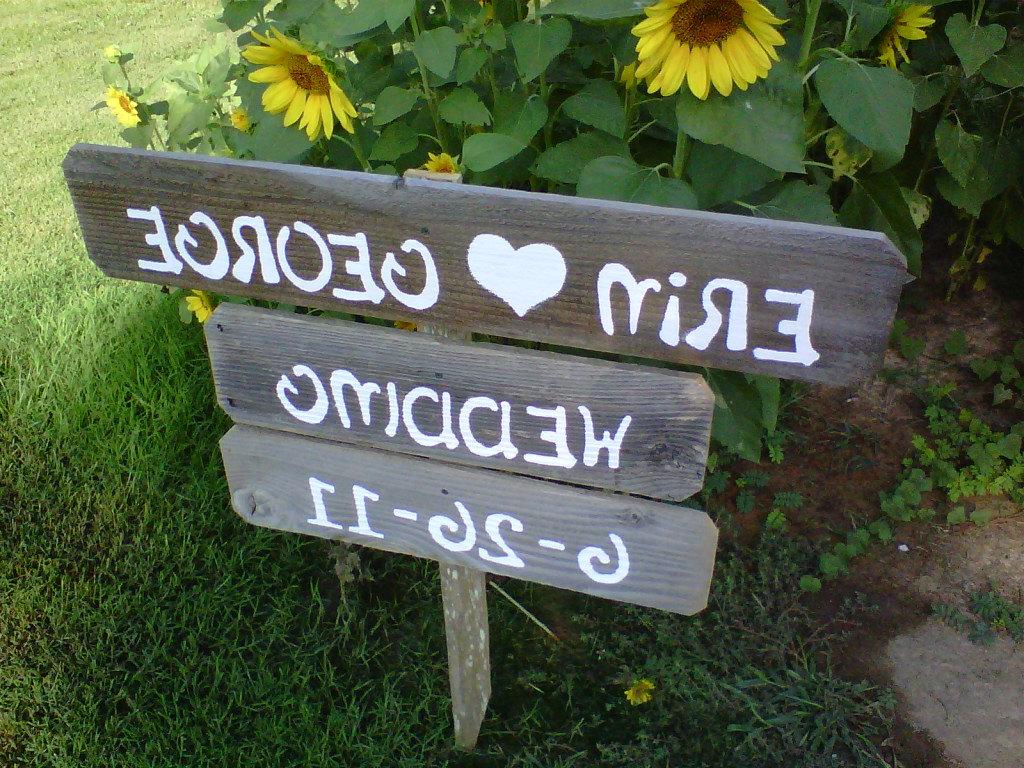 Hand Painted Wedding Signs.