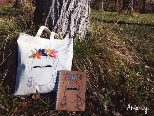 Bolsa-Algódon-agenda-Frida-kahlo