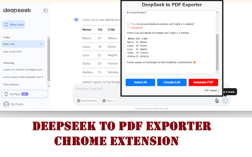 DeepSeek to PDF Exporter Preview 1