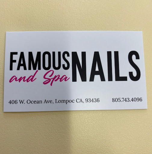 Famous nails and spa logo
