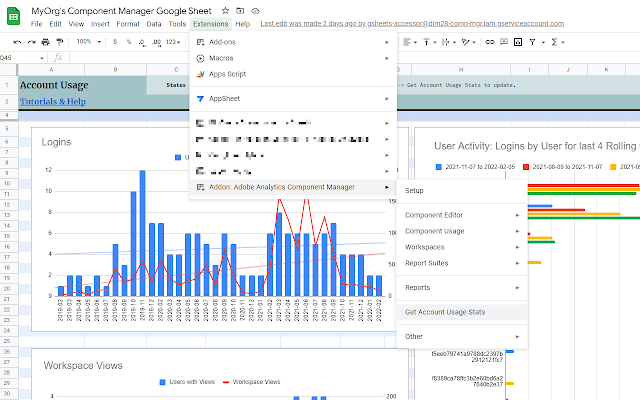 Screenshot of AA Component Manager