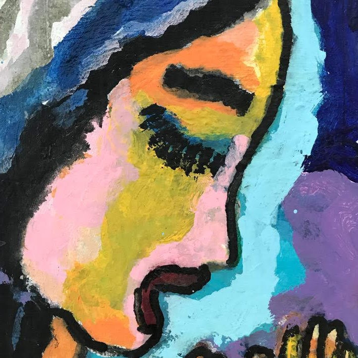 Marvin Tepper Signed Expressionist Acrylic