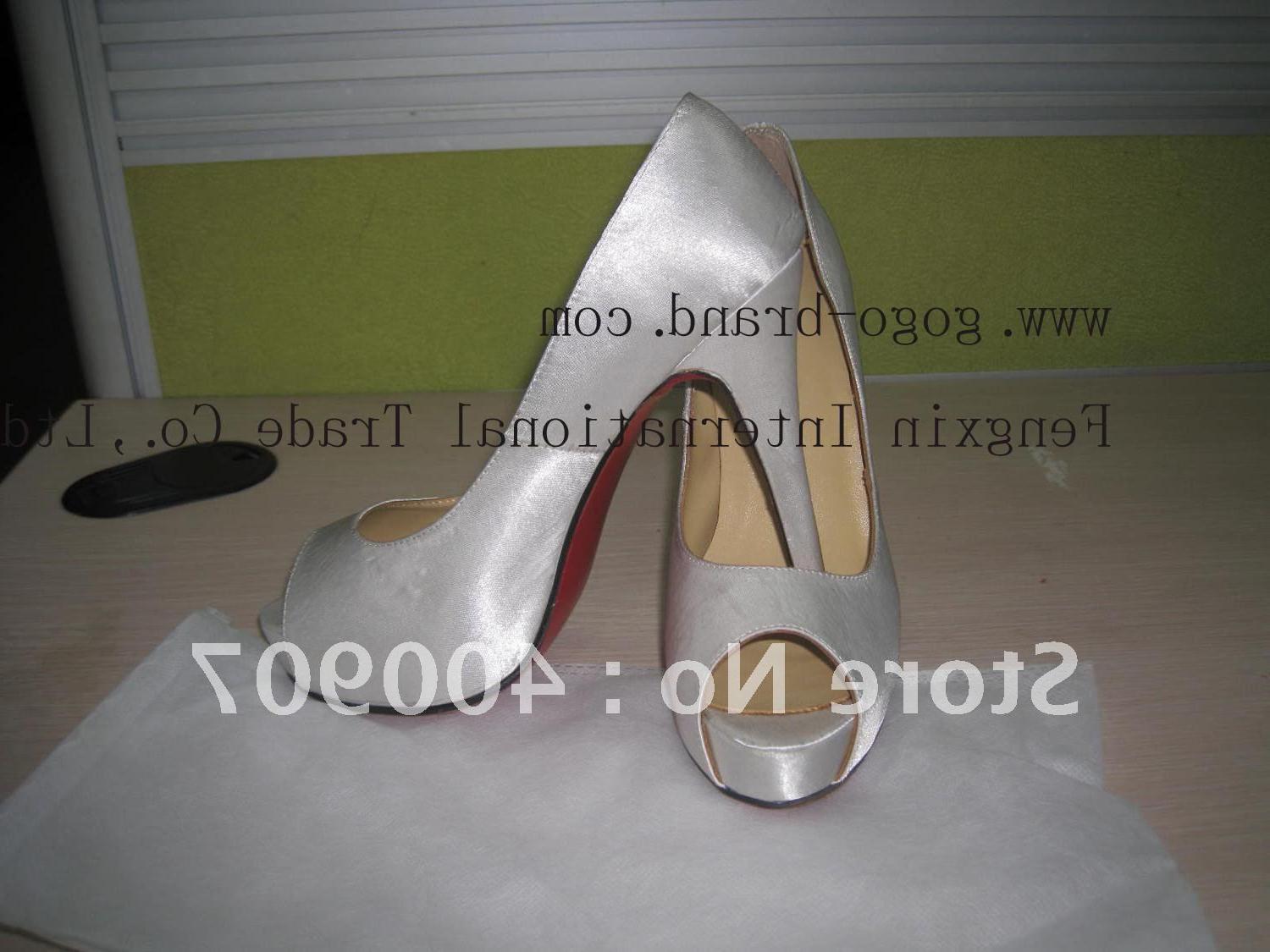 cheap silver wedding shoes