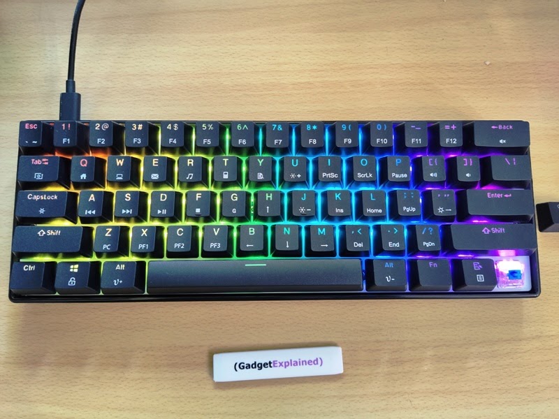 MAGIC-REFINER MK21 UK Layout 60% Mechanical Gaming Keyboard Dye-Sublimation  PBT