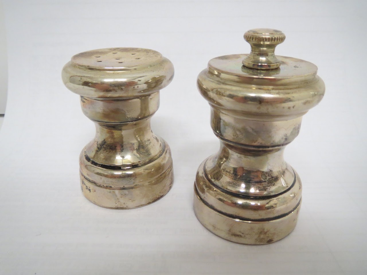 Sterling Salt Shaker and Pepper Grinder 1