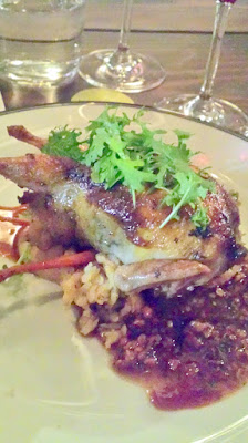 Mushroom Stuffed Quail with Jacobsen Salt Baked Celeriac, Carrot, and Almond Pesto by Renata