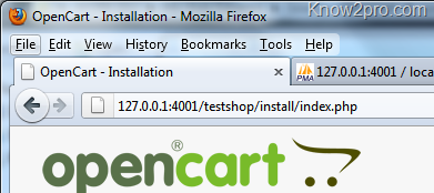 บันทึกการใช้ Opencart – ตอนที่ 1 ทดลองติดตั้งบน Localhost