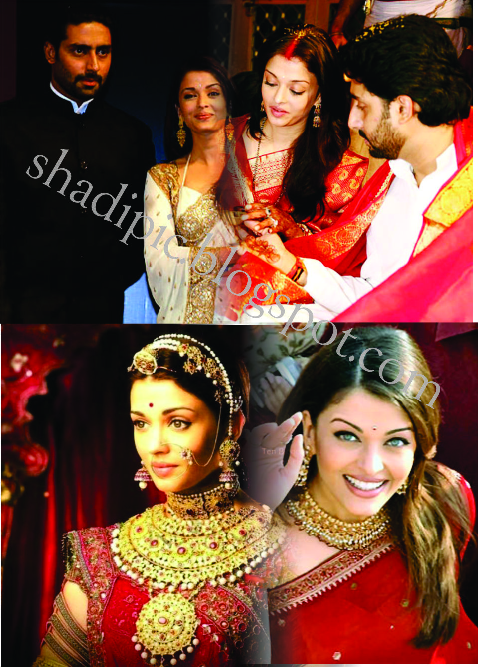 aishwarya rai wedding saree