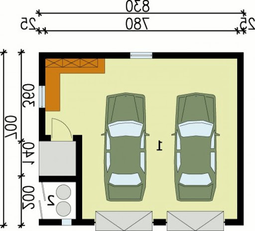 G98 - Rzut garażu