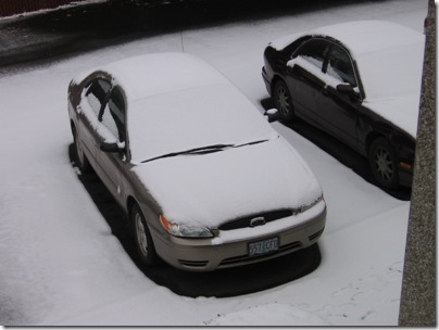 IMG_5369 Snow in Milwaukie, Oregon on January 27, 2009