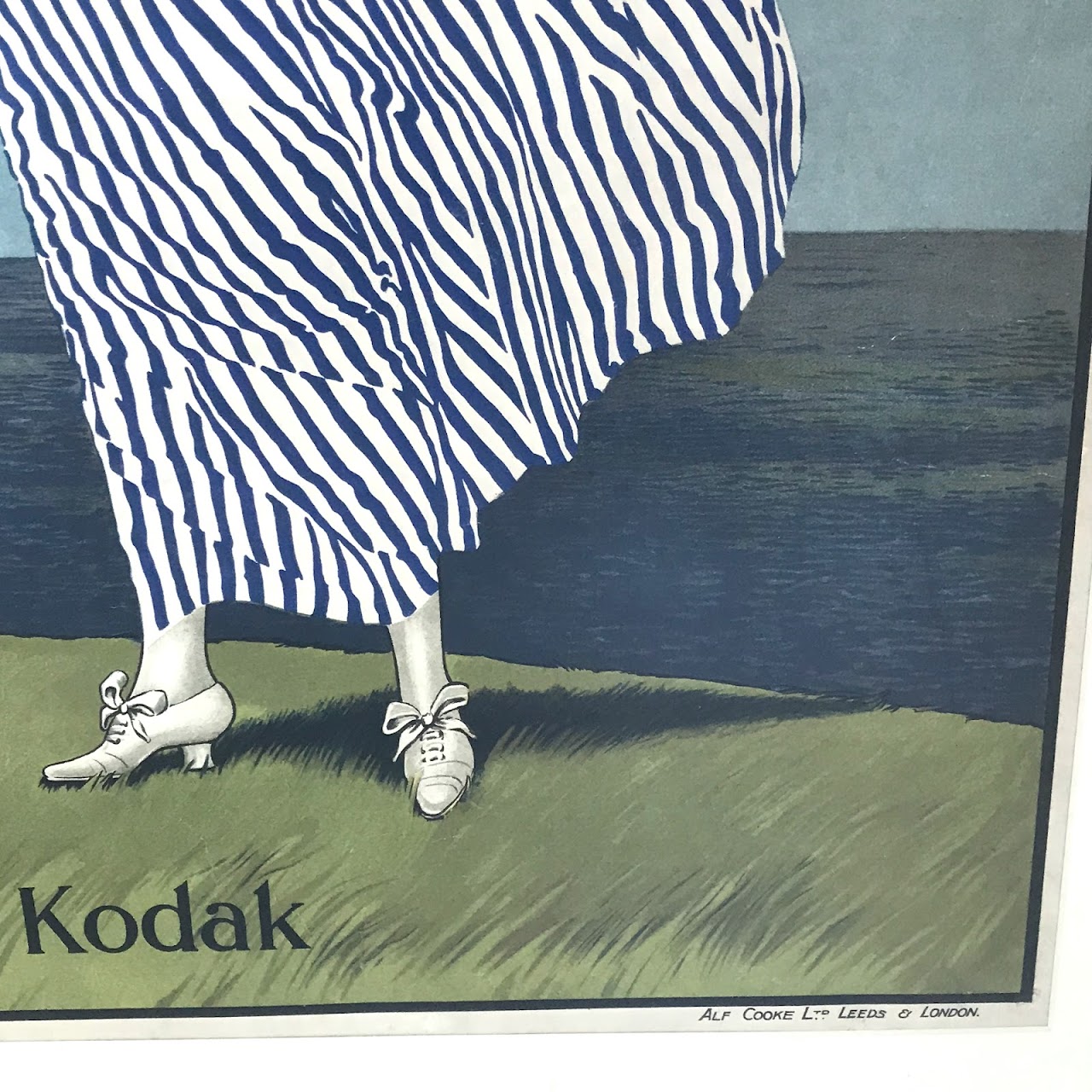 French 1913 Kodak Advertising Lithograph