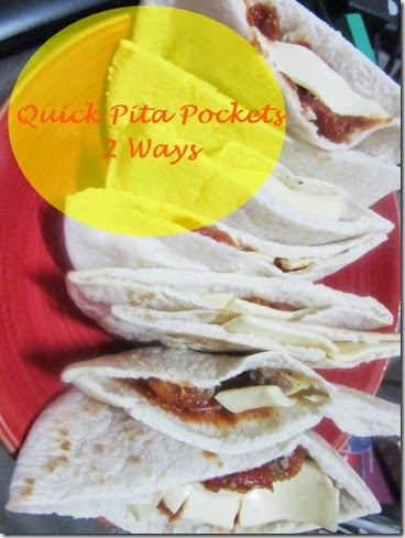 quick pita pockets 2 ways