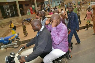 Again, Governor Fayose Spotted Riding Okada In Ekiti. (See Photos )