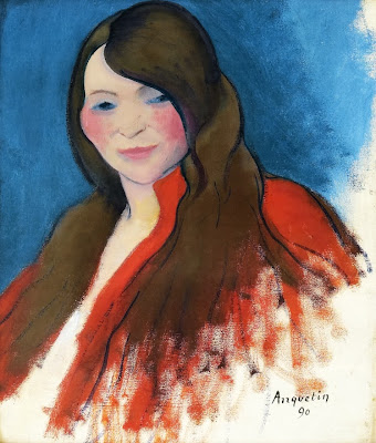 Louis Anquetin - Portrait of a Young Woman with Long Hair