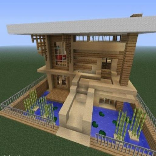 Gambar rumah minecraft sederhana tapi keren