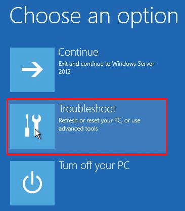 Elija una ventana de opción.  Cómo reparar el error de actualización de Windows 0x80070057