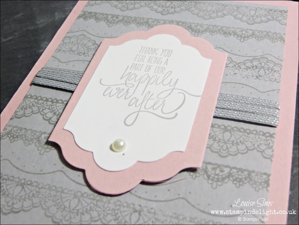 Stampin' Up! All Things Thanks makes a great wedding card