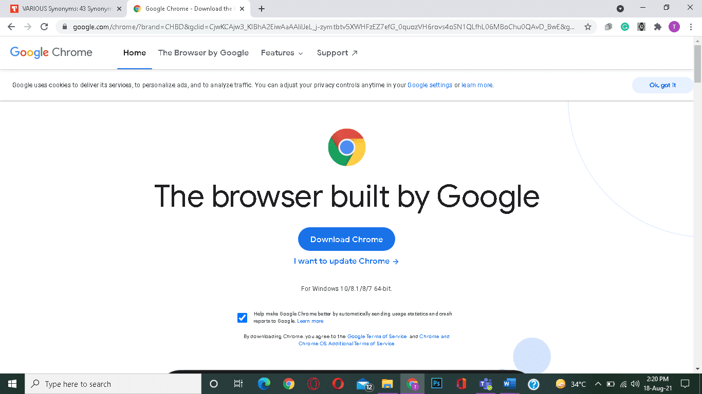 Installeer nu de nieuwe versie van Google Chrome | . opnieuw  Hoe Google Chrome te repareren blijft crashen op Windows 10