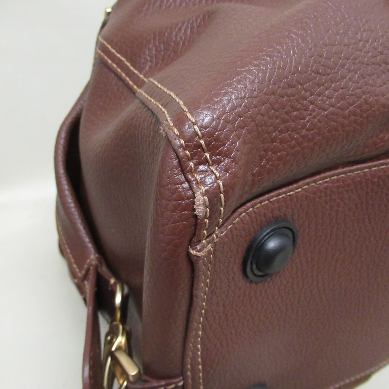 Brooks Brothers Leather Duffle Bag