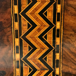 Marquetry Inlaid Figured Walnut Box