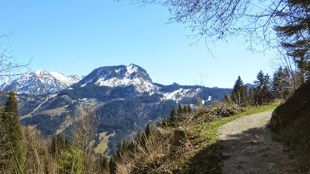 Hindelang Gailenberg Allgäu Blick zum Imberger Horn