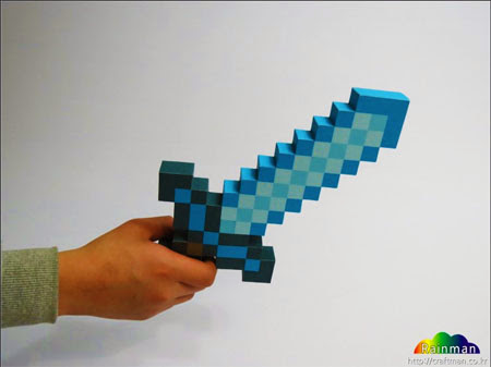 minecraft sword papercraft pepakura pdo file pdf file : u/frikicraft