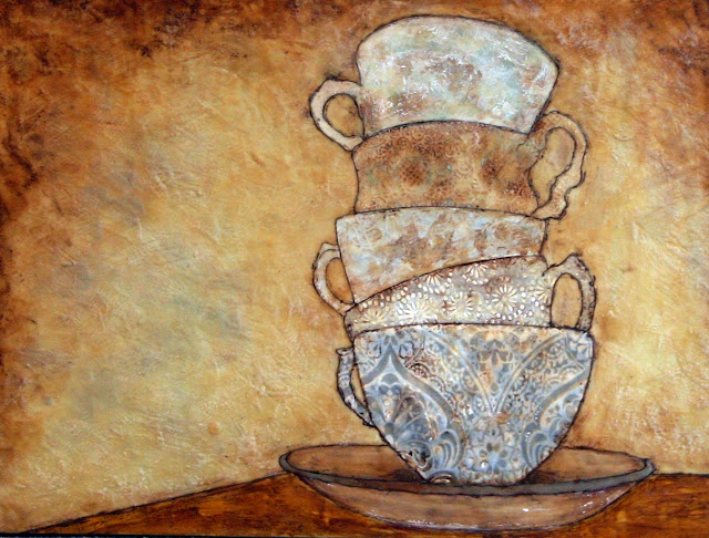 Teacups. Artist Jillian Waite