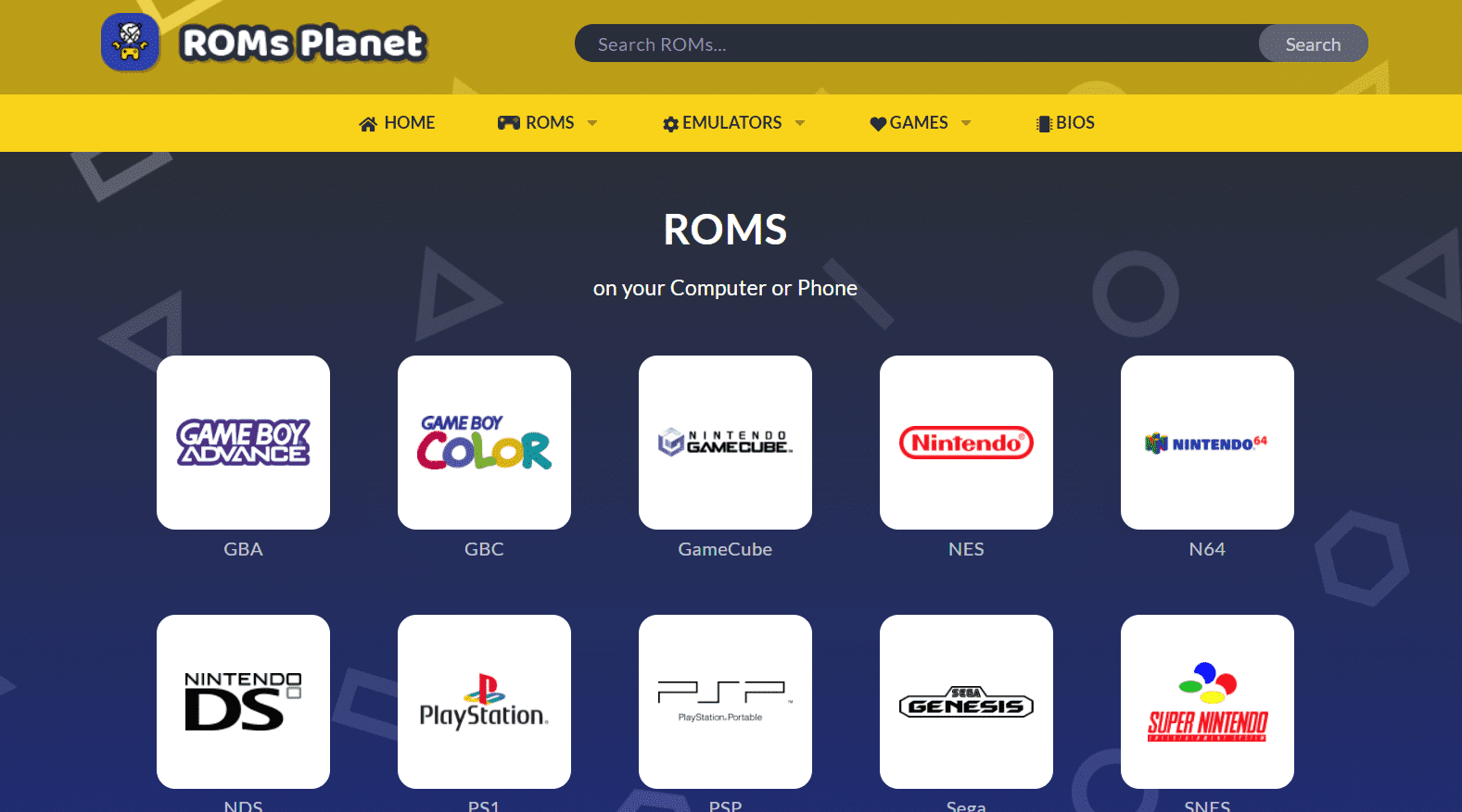 RomsPlanet |  beste veilige ROM-sites