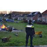 Buitenbrandje Erasmusstraat Oude Pekela - Foto's Teunis Streunding