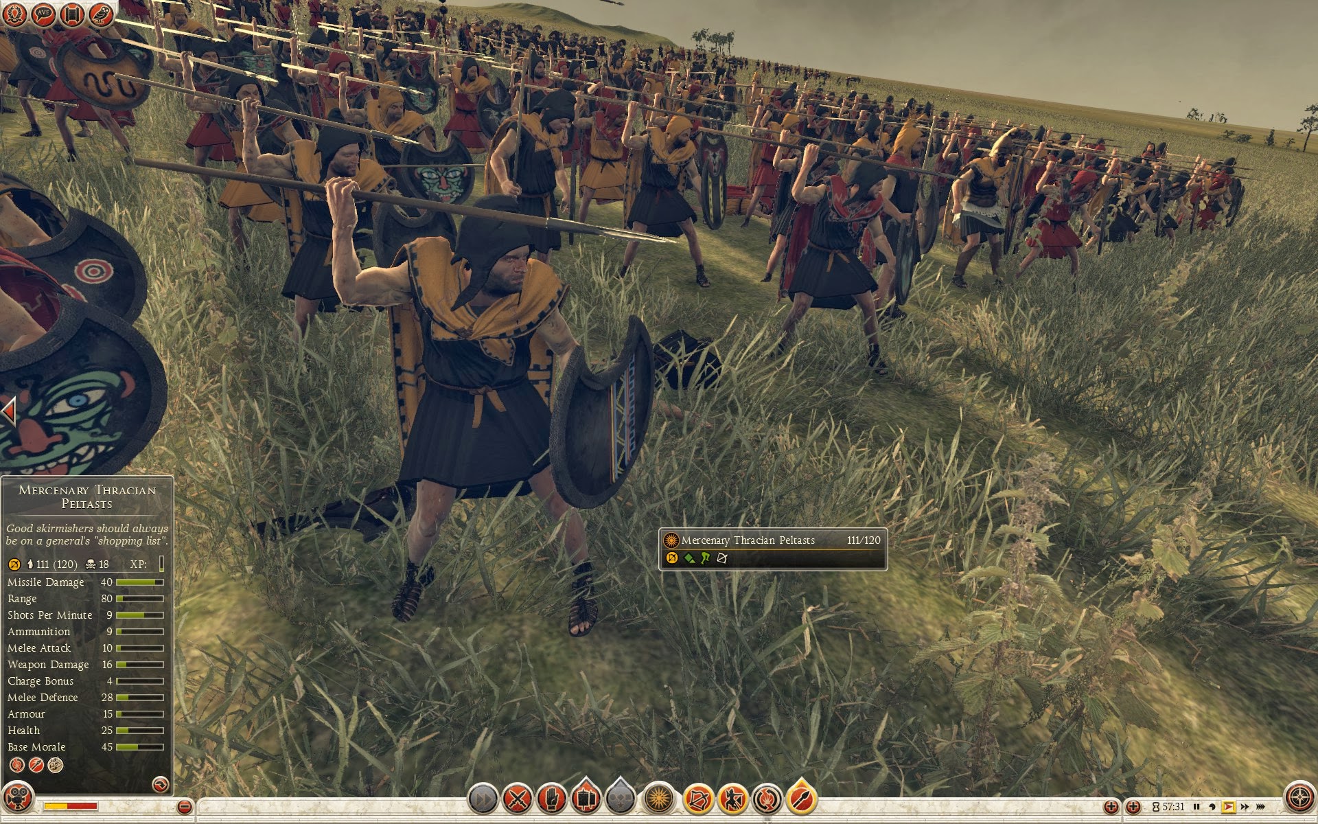 Mercenary Thracian Peltasts