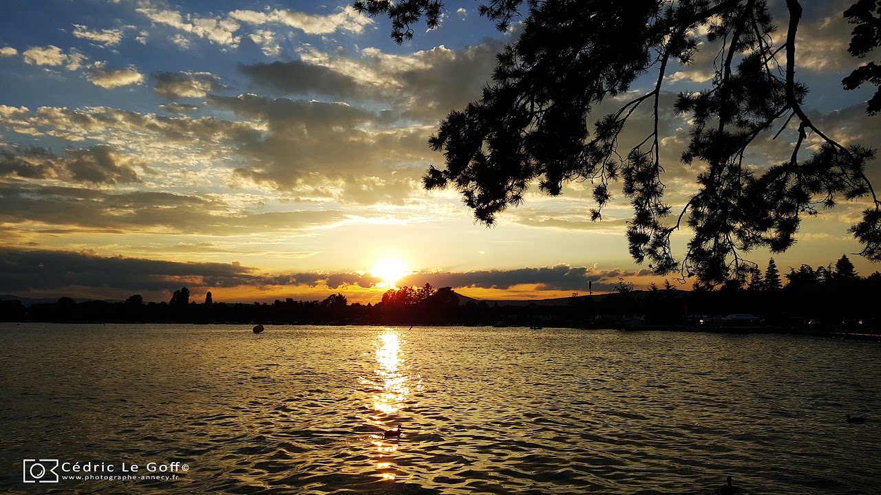 1er Juillet 2016 Coucher De Soleil Lac Dannecy Canard