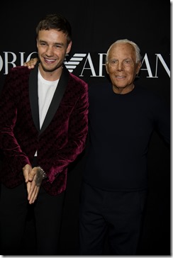 Giorgio Armani e Liam Payne - SGP