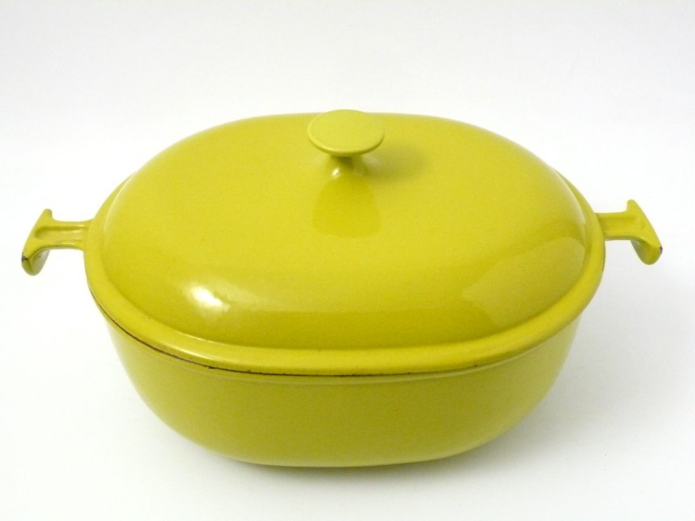 Grande cocotte N°33 Verte Enzo MARI Mama design Cast Iron Enamel LE