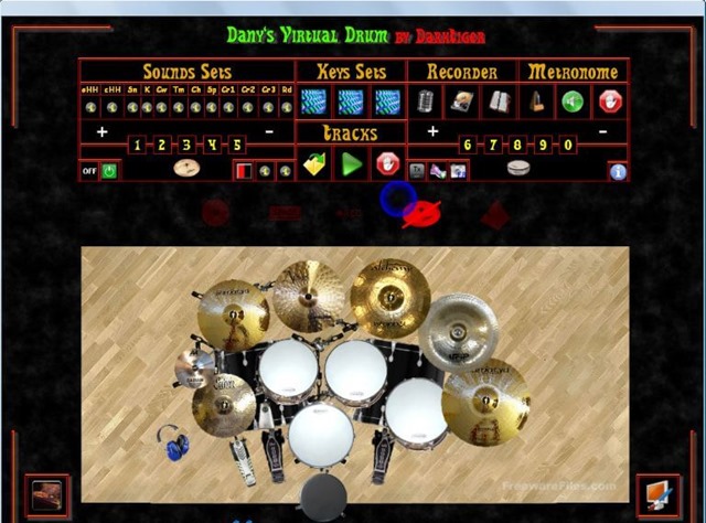 لعبة محاكى الدرامز Danys Virtual Drum 2.0 Beta 4