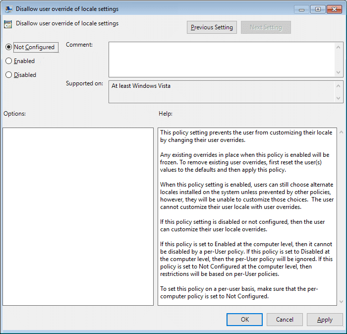 Consenti o impedisce agli utenti di modificare la data e l'ora nell'Editor criteri di gruppo locali