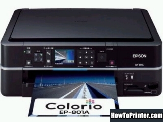 Reset Epson EP-801A printer by Epson reset software