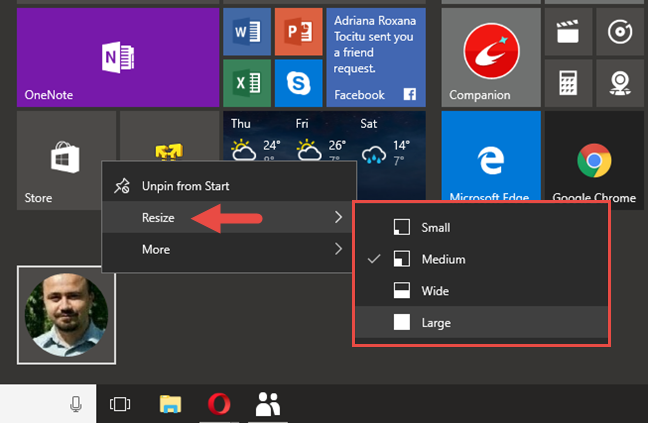 Windows 10, připnout kontakty, připnout lidi