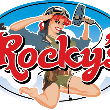 Rocky's Barber Shop (Salon) Roseville Ca logo