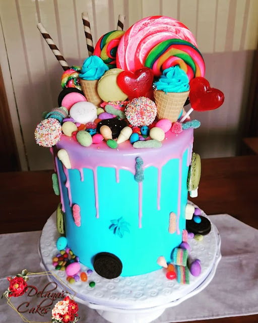 8 Inch Pretty in Pink Overload Birthday Cake – Zara Cakes