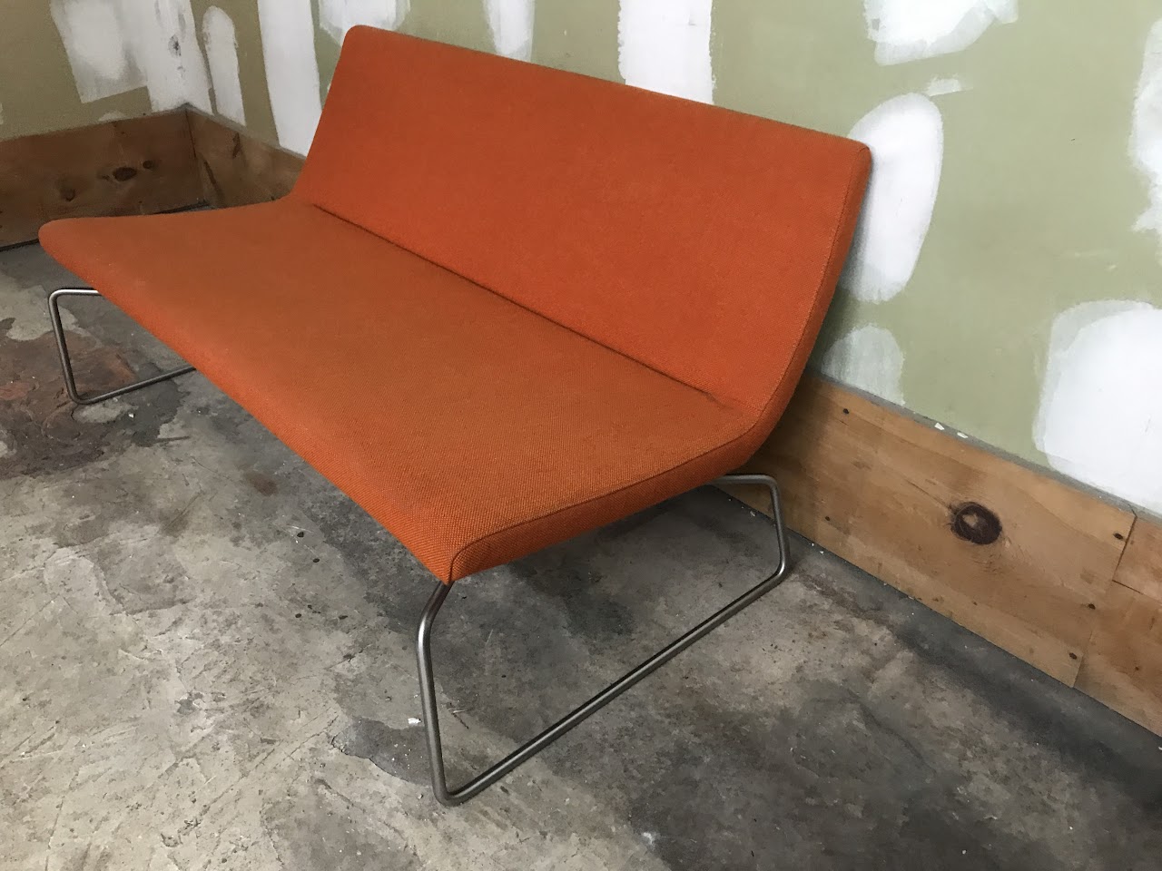 Orange Mod Loveseat