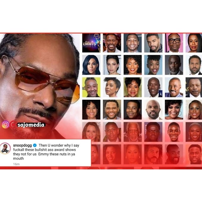 Snoop Dogg Awashushia Matusi Emmy Awards Kwa Kuwanyima Watu Weusi Tuzo