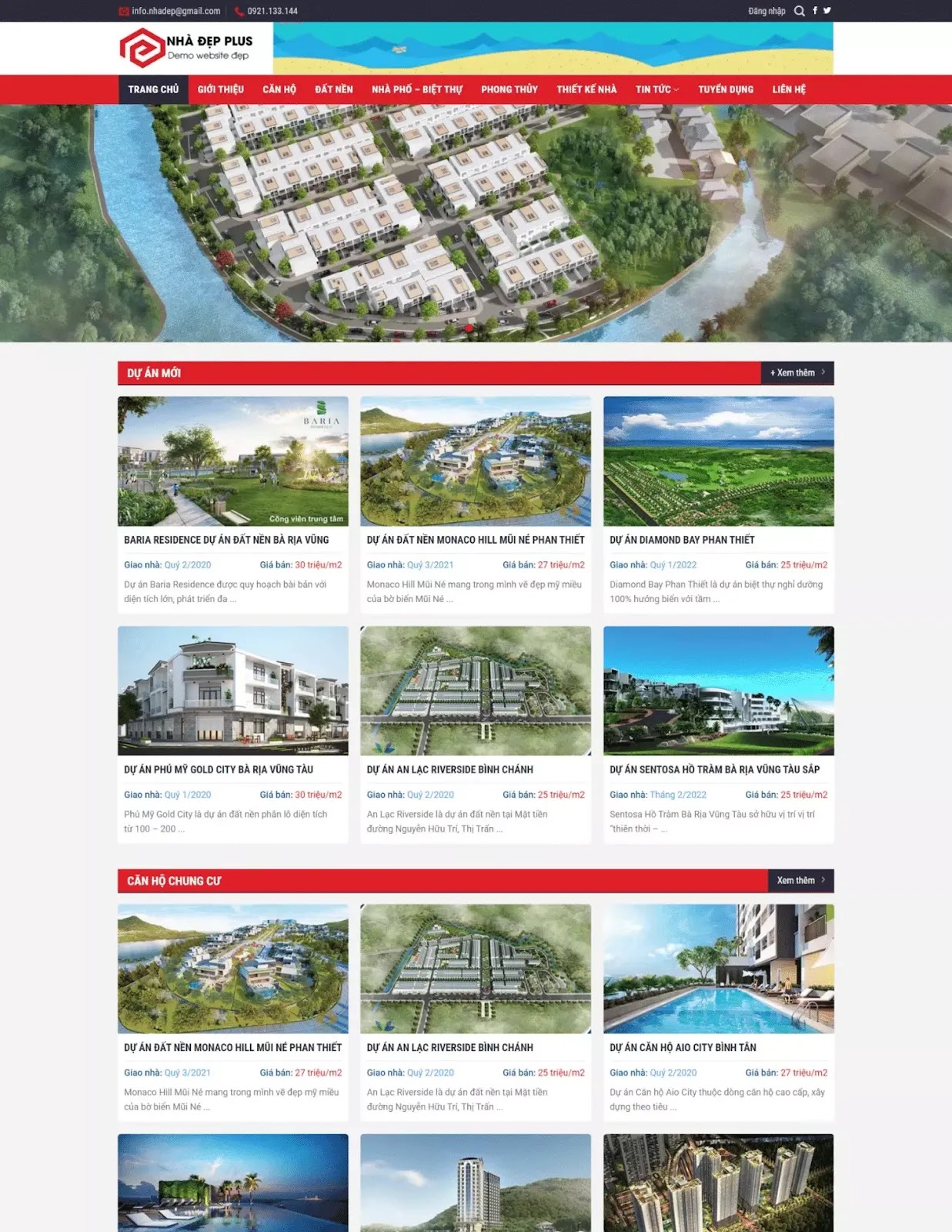 Thiết kế website bất động sản (VSM277) Thiết kế website bất động sản (VSM277)