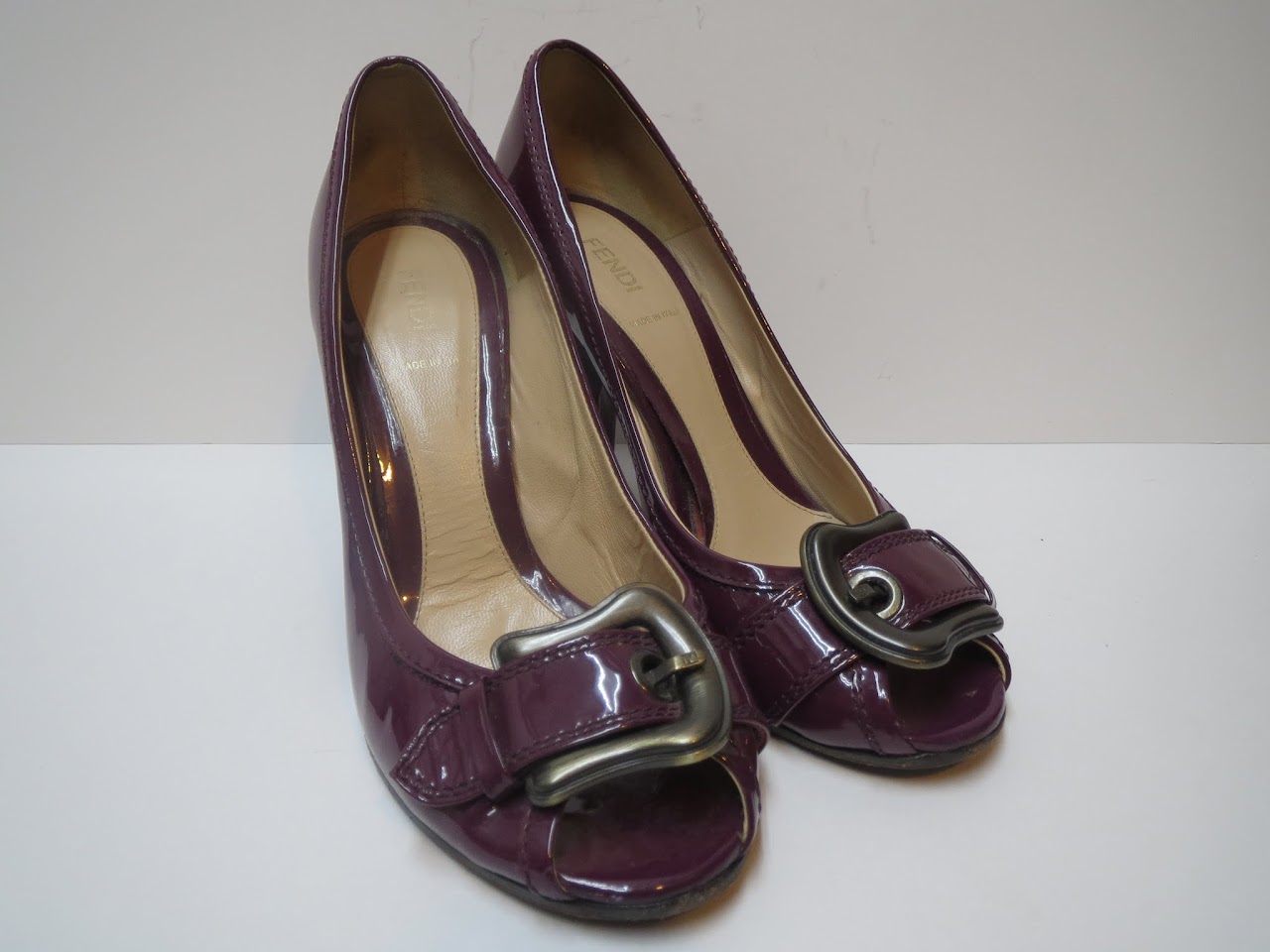 Fendi Purple Patent Pumps