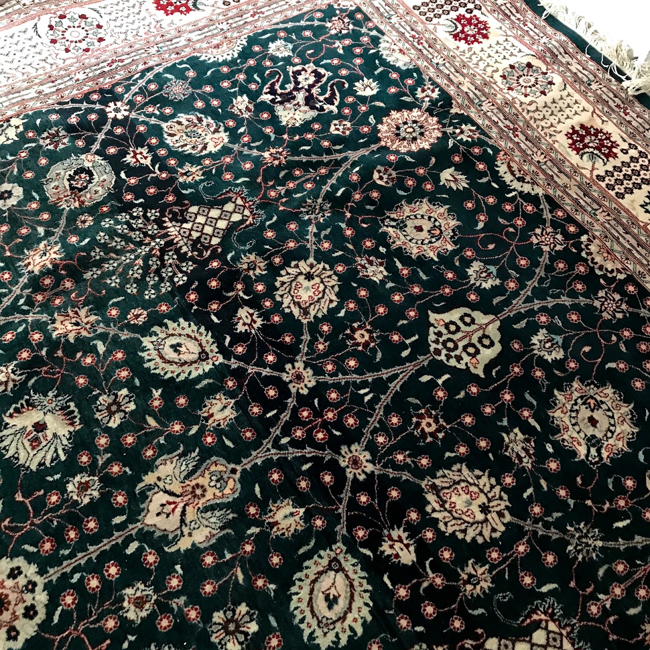 Pakistani Wool Floral Carpet