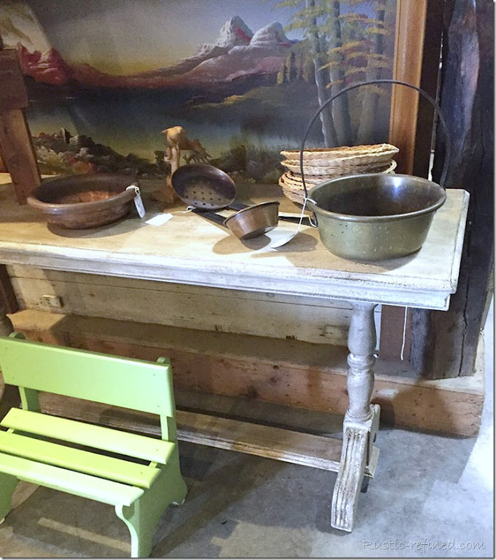 white-antique-farm-table