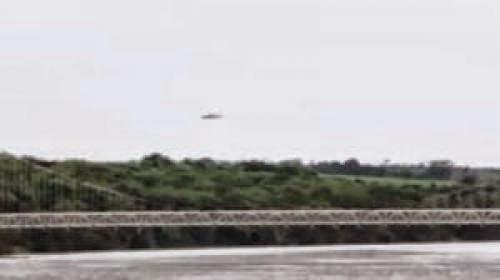 Large Disc Ufo Hovering Over Afonso Pena Bridge In Brazil