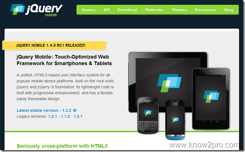 jQuery Mobile ตอนที่ 1 jQuery Mobile Framework คืออะไร+แนะนำแหล่งเรียนด้วยตัวเอง